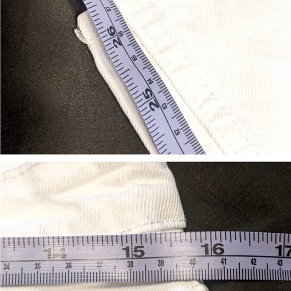 Zara white denim straight leg jeans - excellent cond- high rise. Capsule classic - Picture 2 of 5